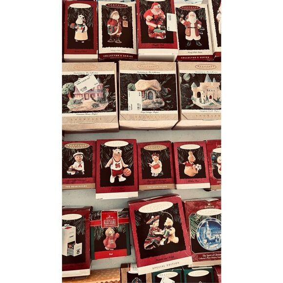 Hallmark Keepsake Christmas Ornaments Vintage Lot of 55 New Original Box - Picture 8 of 13